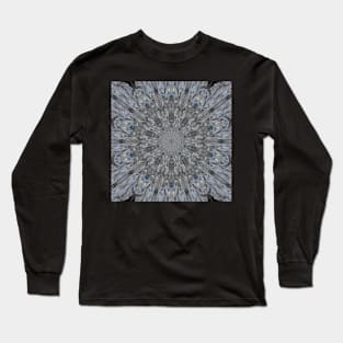 Glacier kaleidoscope pattern Long Sleeve T-Shirt